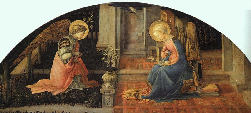 Fra Filippo Lippi Annunciation  ff oil painting image
